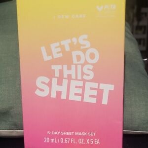 I Dew Care Let's Do This Sheet Mask Set - Pink and Yellow